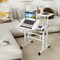 Stand Up Desk with Height Adjustable and Rolling Casters for Home